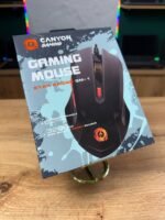Canyon Gaming Star Raider GM-1 — дротова ігрова миша з RGB-підсвічуванням, 6 програмованими кнопками, сенсором PixArt та DPI до 3200.