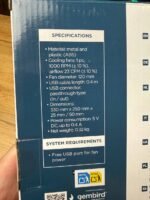 Gembird NBS-1F15-04 — охолоджувальна підставка для ноутбука